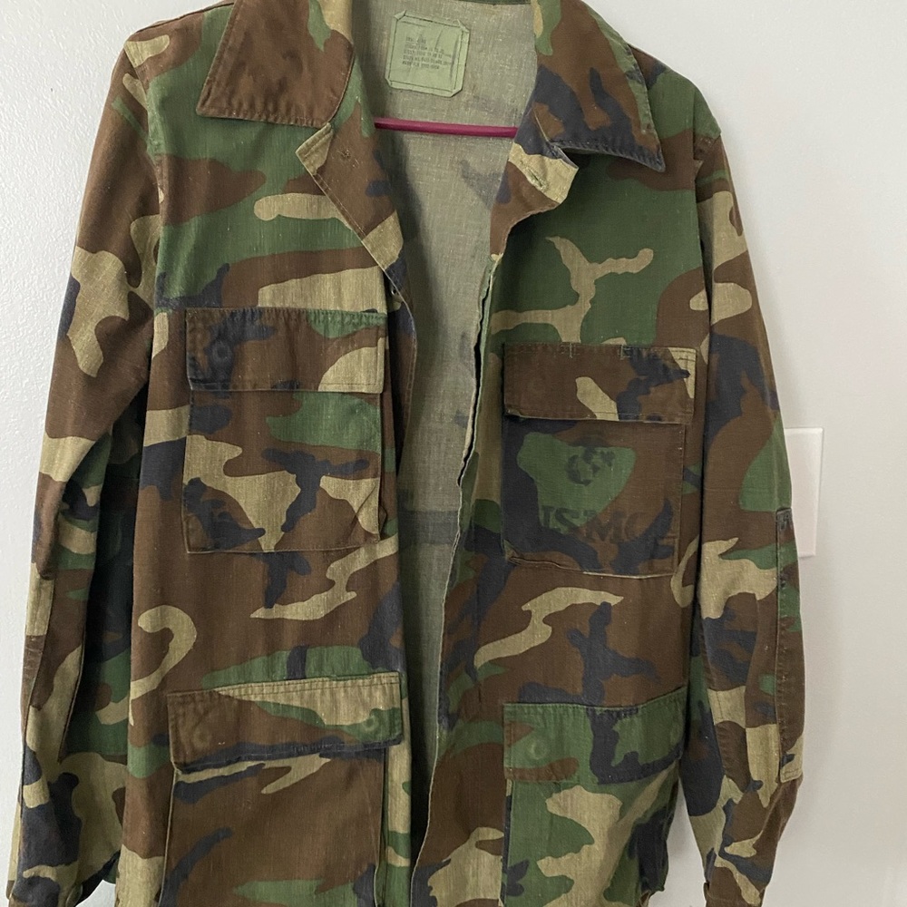 Vintage 90s military issue camo jacket